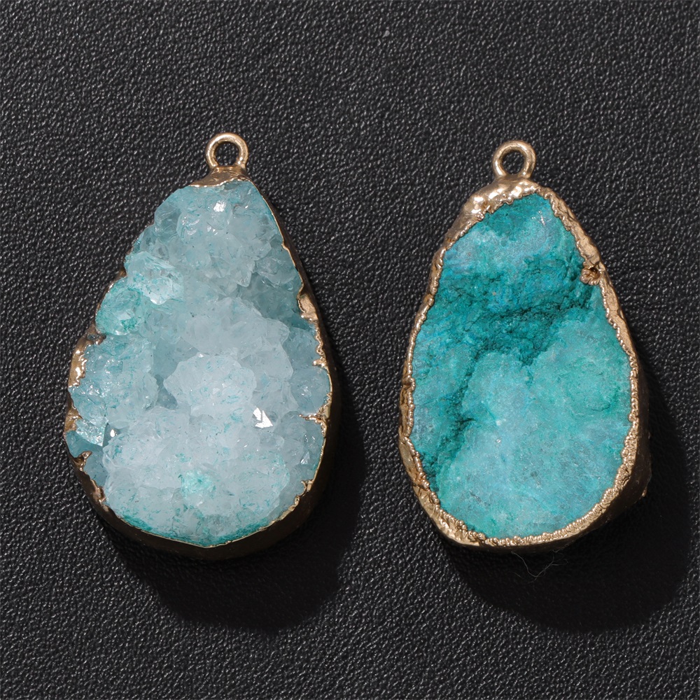 Science Nature - 1PC Natuurlijke Agaat Geode Hanger 25x38mm