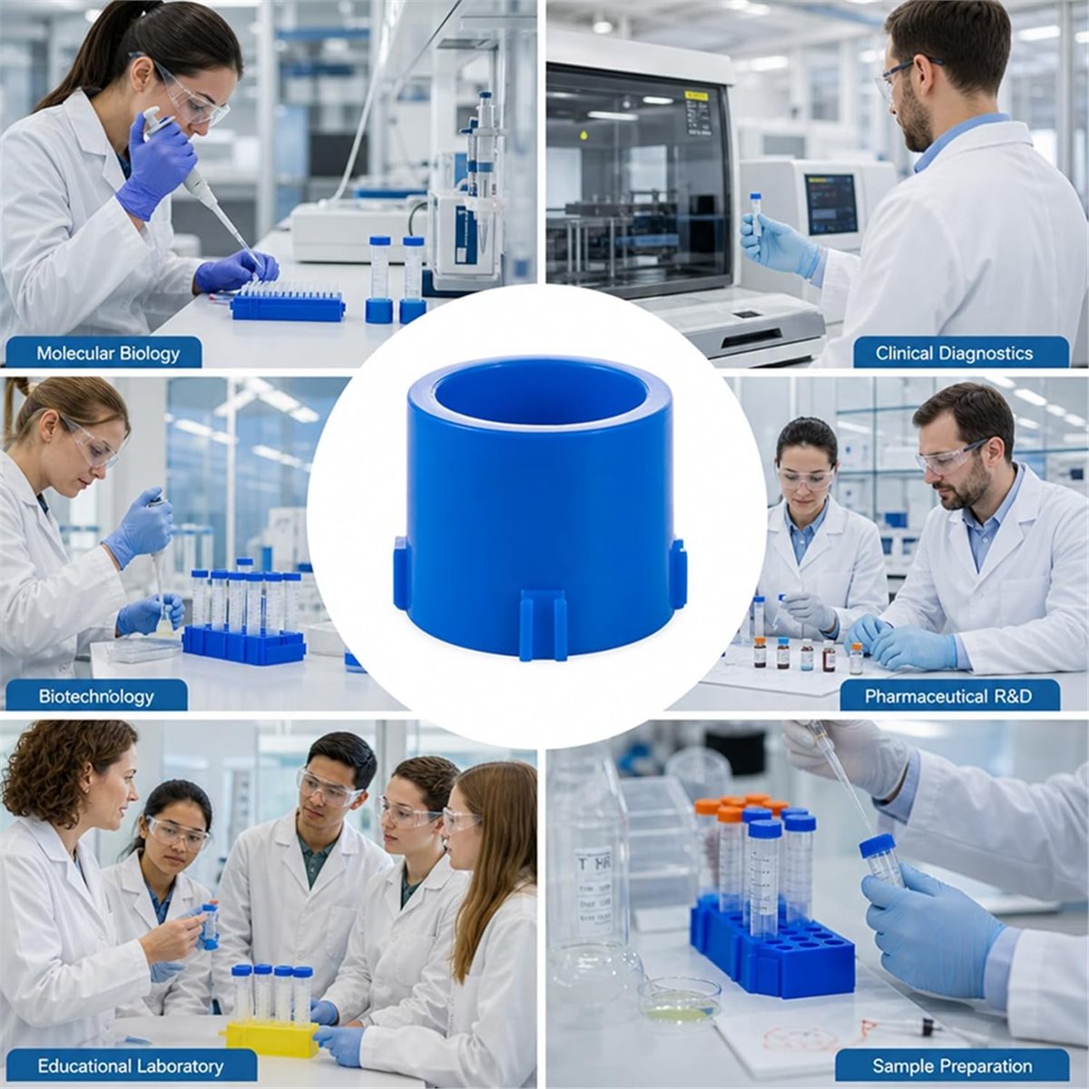 Hobby Science Lab - A1381K Centrifugebuisrek, kunststof conische buishouder voor