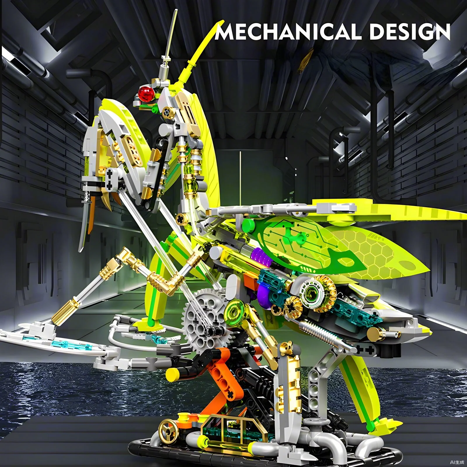 DIY Mantis bouwstenen semi-mec - Science Toys Diy recensie en prijs