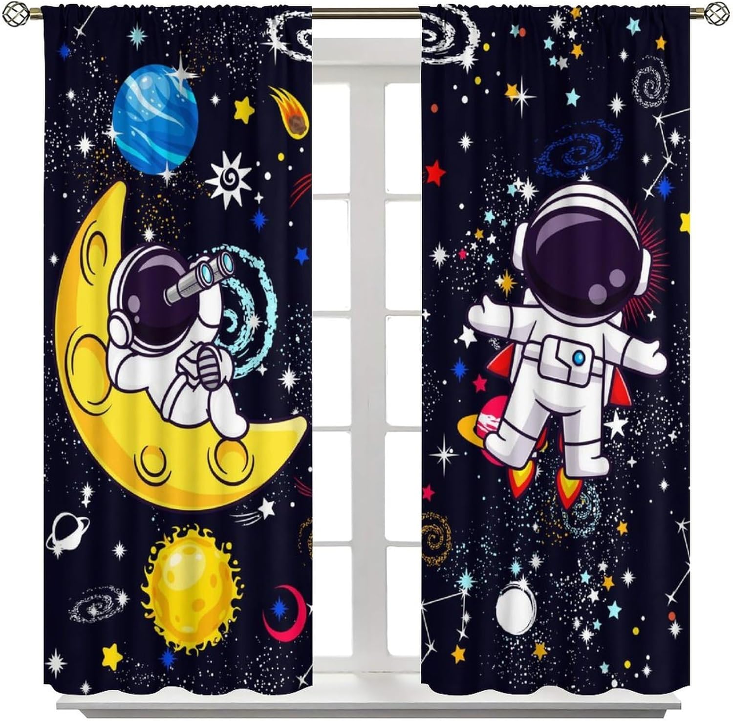 Galaxy Science Gordijn Decorat - Science Nursery recensie en prijs