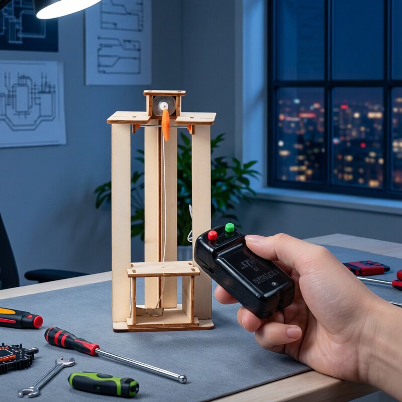 DIY Elektrische Lift Model Puz - Science Nature recensie en prijs