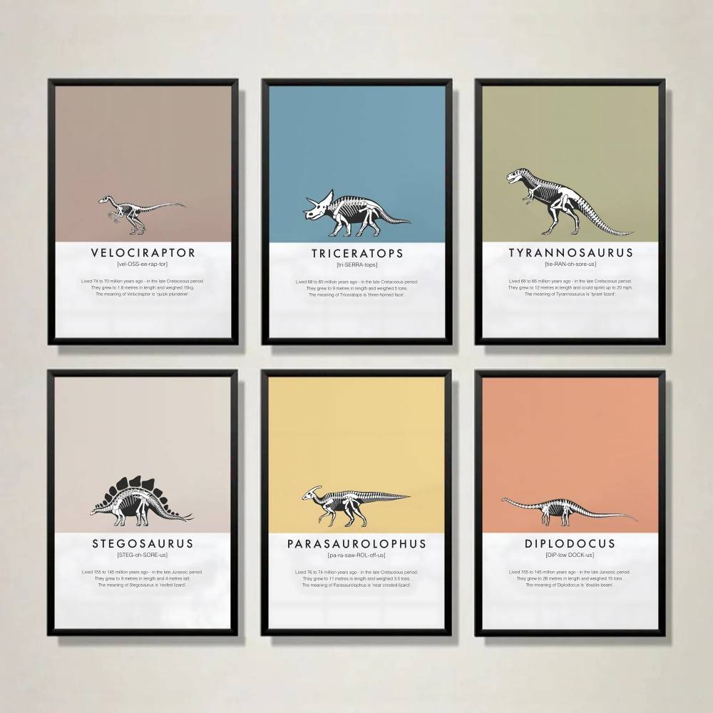 Dinosaurus skelet poster Dino  - Science Nursery recensie en prijs